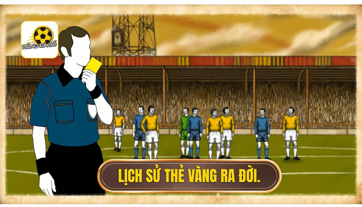 Thẻ vàng là gì bóng đá? Quy định, ý nghĩa và chi tiết 1 Lịch sử ra đời của thẻ vàng
