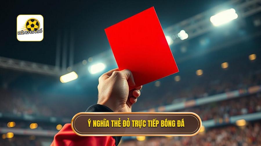 1. Ý nghĩa thẻ đỏ trực tiếp bóng đá