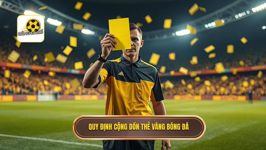 2. Quy định cộng dồn thẻ vàng bóng đá